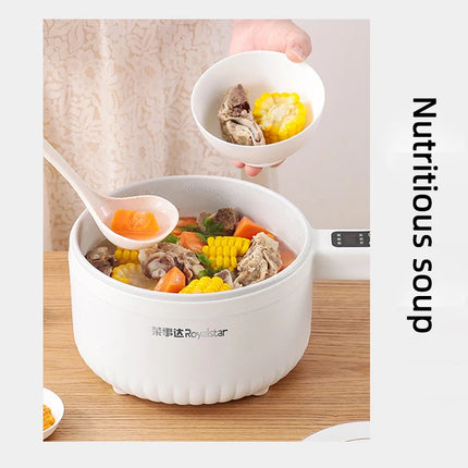 600W Electric Cooking Pot Rice Cooker Hotpot  Multicooker Pancake Smart Electric Skillet Fried Pan 1.6L Food Steamer 220V
