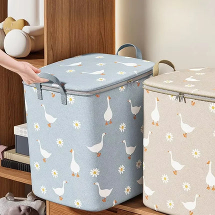 Cotton Quilt Storage Bag Large Capacity Quilt Storage Box Non Woven Clothes Special Storage Moving Luggage Bag Portable