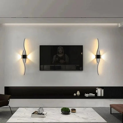 Modern LED Wall Lights Background Bedroom Bedside Aisle Wall Sconce Light Indoor Decoration LED Wall Lamps AC85-265V