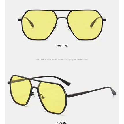 CLLOIO New Fashion Aluminum Photochromic Sunglasses Men Women Polarized Sun Glasses Chameleon Anti-glare Driving Oculos de sol