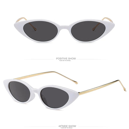 Ladies Cat Eye Sunglasses Women Brand Designer Fashion Small Frame Sun Glasses for Female Trend Glasees UV400 O5