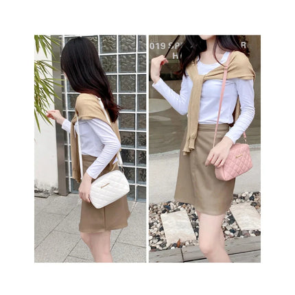 2026 tassel women's small crossbody bag trend diamond grid embroidery camera women's shoulder bag fashion chain crossbody bag