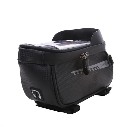 Bicycle Front Beam Bag Front Tube Cycling Bag Bicycle Waterproof Phone Case Holder Touchscreen Waterproof Saddle Bag Accessories