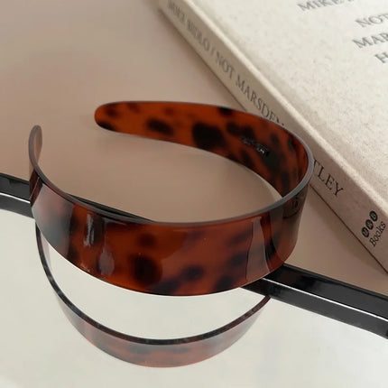Fashion Acetate Headband  BLOND HAVANA Color Matching Hair Band Wide Headband Women Girls Hair Accessories