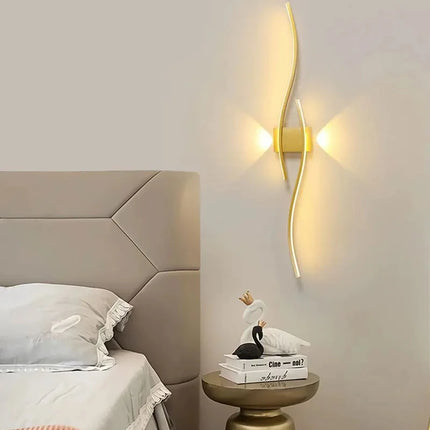Modern LED Wall Lights Background Bedroom Bedside Aisle Wall Sconce Light Indoor Decoration LED Wall Lamps AC85-265V
