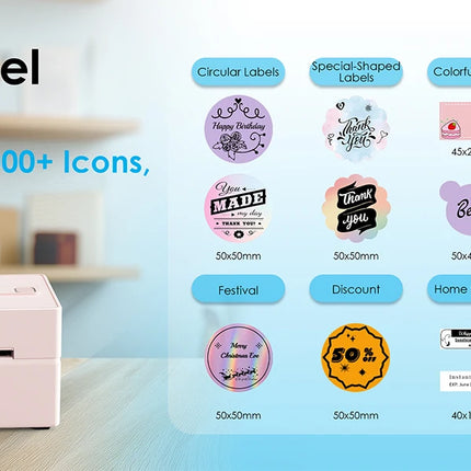 Thermal Label Printer -4x6 Shipping Label Printer for Small Business, Home Use - Compatible with Android, iPhone and Windows