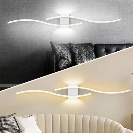Modern LED Wall Lights Background Bedroom Bedside Aisle Wall Sconce Light Indoor Decoration LED Wall Lamps AC85-265V