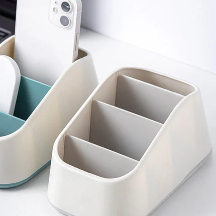 Remote Control Holder Storage Box TV Remote Control Phone Trapezoidal Storage Box Stationery Organizer Hotel Storage Supplies