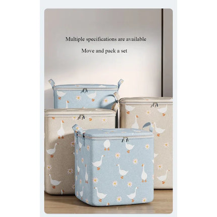 2025 Cotton Quilt Storage Bag Large Capacity Quilt Storage Box Non Woven Clothes Special Storage Moving Luggage Bag Portable