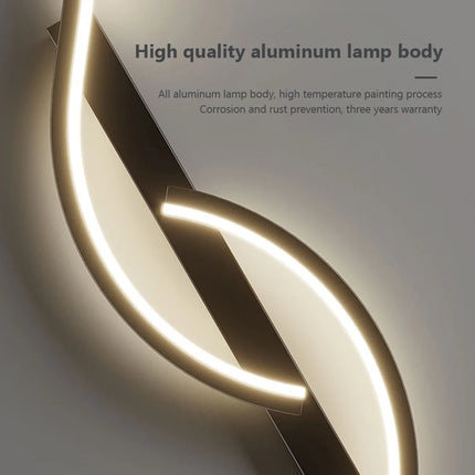 Modern LED Wall Lamp Minimalist Led Light Bedroom Bedside Long Strip Wall Sconces Living Room Home Indoor Lighting Fixture
