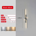 B-Black-60cm / Warm White-NO RC