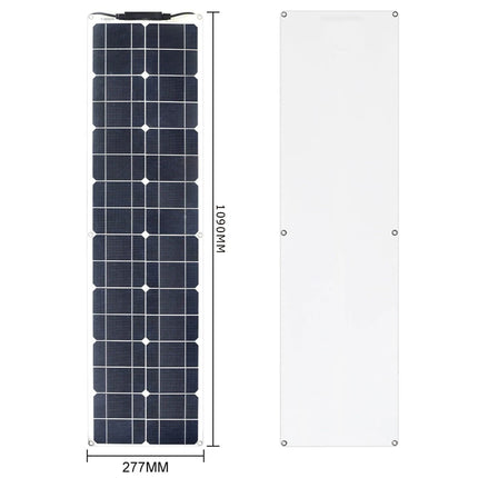 50W 100W Monocrystalline Flexible Solar Panel Kit 12V Battery Charger System For Home Camping Car RV Boat Off-grid Applications
