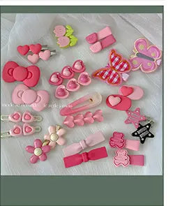 Kiss Jewelry Milk Coffee Butterfly Flower Geometric Hair Claws Headband Women Korean Fashion Makeup Hair Clips Crab Accessories