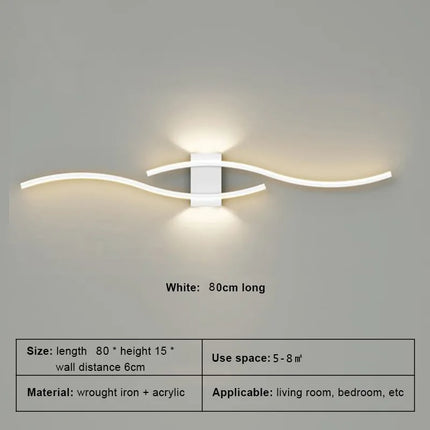 Modern LED Wall Lights Background Bedroom Bedside Aisle Wall Sconce Light Indoor Decoration LED Wall Lamps AC85-265V