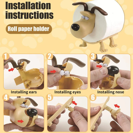 Cute Raccoon Dog Sheep Toilet Paper Holder Playful Bathroom Decor With Trash Can Lid Cover Unique Gift Idea Funny Home Accessory