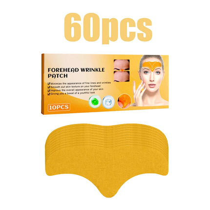 Forehead Wrinkle Patches 10Pcs Facial Smoothing Strip for Frown Lines and Lines Anti Wrinkle Face Tape with Jojoba Oil Skin Lift