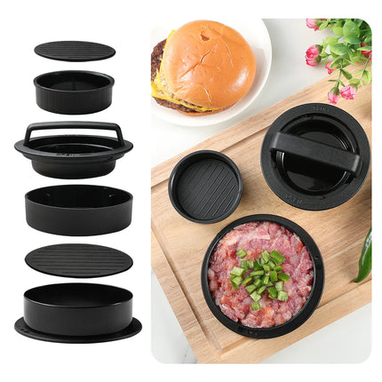 Hamburger Meat Press Maker Round Shape Non-Stick Stuffed Burger Patties Beef Grill Pie Press Mould Maker Kitchen Accessories ﻿