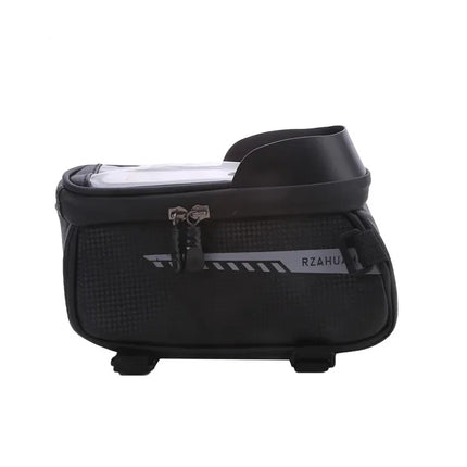 Bicycle Front Beam Bag Front Tube Cycling Bag Bicycle Waterproof Phone Case Holder Touchscreen Waterproof Saddle Bag Accessories
