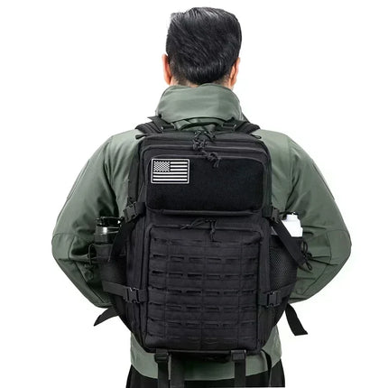 25L/45L Tactical Backpack Outdoor for Women/men Laser Cut Molle Hiking 3Day pack School Bag Gym Rucksack with Dual Cup Holder