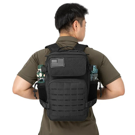 25L/45L Men's and Women's Tactical Backpacks , Outdoor Activities, Small School Backpacks with Water Bottle Holder