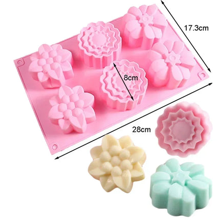 20 Design Silicone Mold For Baking Chocolate Fondant Cake Baking Mold Non-Stick Baking Pan Pastry Doughnut Dessert Making Tools