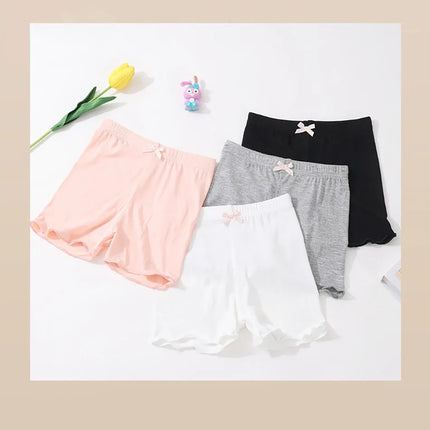 Girls Summer Fashionable and Cute Solid Modal Safety Pants Girls Soft Breathable Safe Leggings Girls Dance Training Safety Pants