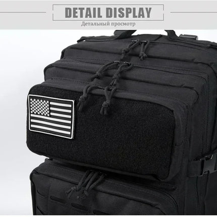 25L/45L Tactical Backpack Outdoor for Women/men Laser Cut Molle Hiking 3Day pack School Bag Gym Rucksack with Dual Cup Holder