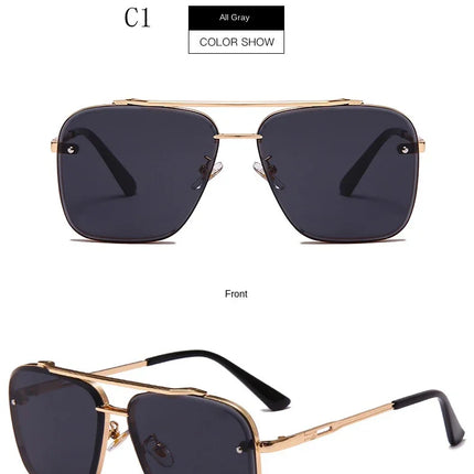 New Gradient Square Vintage Sunglasses For Men Women Luxury Sun Glasses Fashion Male Driving Fishing Eyewear UV400 Óculos De Sol
