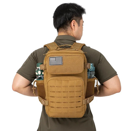 25L/45L Men's and Women's Tactical Backpacks , Outdoor Activities, Small School Backpacks with Water Bottle Holder