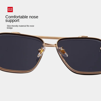 New Gradient Square Vintage Sunglasses For Men Women Luxury Sun Glasses Fashion Male Driving Fishing Eyewear UV400 Óculos De Sol