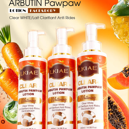 LKIAE Arbutin And Vitamin C Lightening Skin Care Kit, Brighten Dull Skin, Moisturizing, Dark Spot Corrector, For All Skin Tone