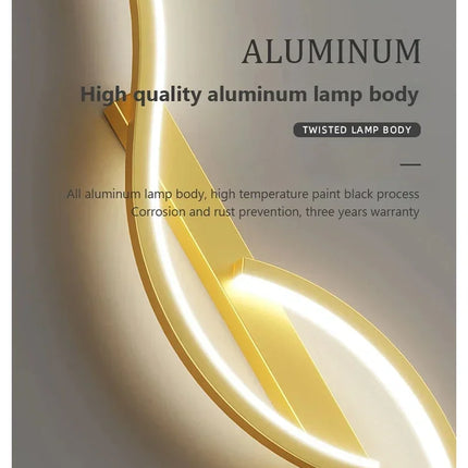 Modern LED Wall Lamp Bedrooms Living Room Indoor Lighting Tv Sofas Bedside Backgrounds Decor Lights Strip Minimalist Wall Light