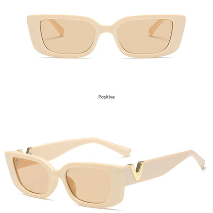 Fashion Cat Eye Sunglasses Luxury V Sun Glasses For Ladies Classic Rectangle Driving Eyewear UV400