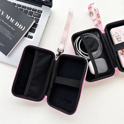 Lanyards Storage Bag Case For R36S R36H RG35XX H R36 Ultra K36 Video Game Console Handbag Pouch Protective Cover Box Accessories
