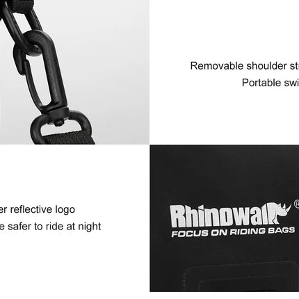 Rhinowalk Electric Scooter Handlebar Bag Waterproof Pannier Bag Multifunction Outdoor Riding Bag Portable Shoulder Bag 2023 New