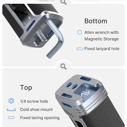 Ulanzi Universal Smartphone Video Rig Phone Cage with Dual Hand Grip Phone Vlog for iPhone Android Smartphone Photography